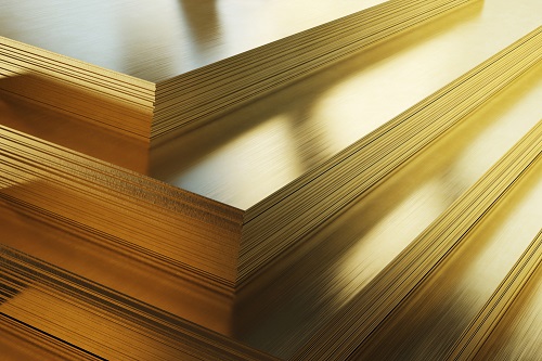 High-quality brass sheets for industrial use